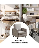 Boyel Living Accent Chair Modern Linen Fabric Armchair for Living Room Sofa Chair