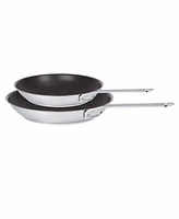 Cristel 1826 2-Pc. Nonstick Stainless Steel Frypan Set