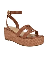 Tommy Hilfiger Women's Vastie Raffia Platform Wedge Sandals