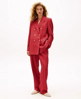 Tommy Hilfiger Women's Th x Sofia Richie Grainge Wide Leg Pants