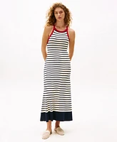 Tommy Hilfiger x Sofia Richie Grainge Women's Striped Knit Maxi Dress