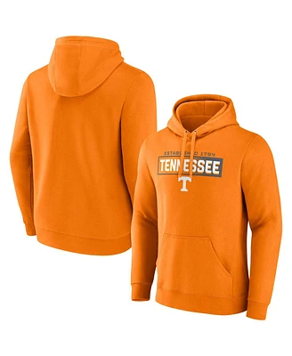 Fanatics Men's Tennessee Orange Tennessee Volunteers Iconic Fleece Down The Field Pullover Hoodie