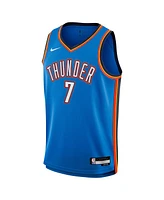 Nike Big Boys and Girls Chet Holmgren Blue Oklahoma City Thunder Swingman Jersey - Icon Edition