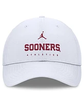 Jordan Men's White Oklahoma Sooners 2024/25 On-Field Club Performance Adjustable Hat