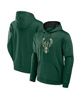 Fanatics Men's Hunter Green Milwaukee Bucks Reserve Defender Pullover Hoodie