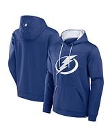 Fanatics Men's Blue Tampa Bay Lightning Defender Pullover Hoodie