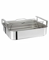 Cristel Large 3-Ply Stainless Steel Roaster with Rack