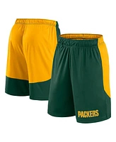 Fanatics Men's Green/Gold Green Bay Packers Launch Shorts