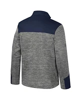 Colosseum Men's Gray/Navy Michigan Wolverines Guard Full-Zip Jacket