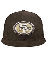 New Era Men's Brown San Francisco 49ers Choco Cord 59FIFTY Fitted Hat