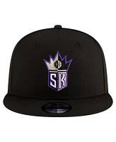 New Era Men's Black Sacramento Kings Classic Edition Jersey Hook 9FIFTY Snapback Hat