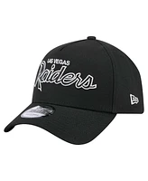 New Era Men's Black Las Vegas Raiders Smith 9FORTY Adjustable hat