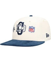 New Era Men's Cream/Navy Dallas Cowboys Corduroy 59FIFTY Fitted Hat