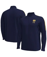 Under Armour Men's Navy Notre Dame Fighting Irish Playoff Performance Quarter-Zip Jacket