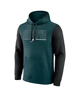 Fanatics Men's Midnight Green Philadelphia Eagles Big Tall Outline Pullover Hoodie