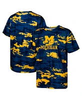 Outerstuff Big Boys and Girls Navy Michigan Wolverines Scrimmage T-Shirt