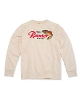 American Needle Men's Cream Rainier Sunday Fleece Pullover Sweatshirt