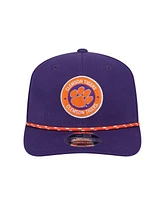 New Era Men's Purple Clemson Tigers Coolera 9SEVENTY Rope Stretch-Snap Hat