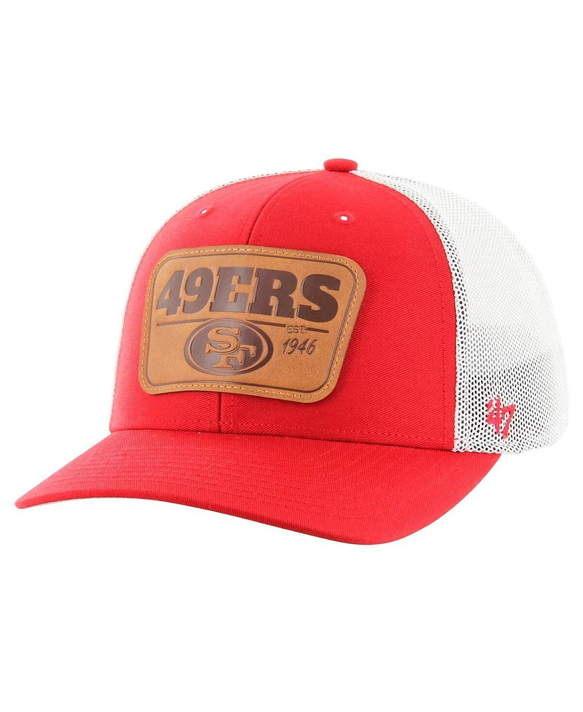 '47 Brand Men's Scarlet/White San Francisco 49ers Thrash Trophy Flex Hat