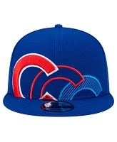 New Era Men's Royal Chicago Cubs Team Shadow 9FIFTY Snapback Hat