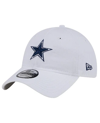 New Era Men's White Dallas Cowboys Main 9TWENTY Adjustable Hat