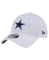 New Era Men's White Dallas Cowboys Main 9TWENTY Adjustable Hat