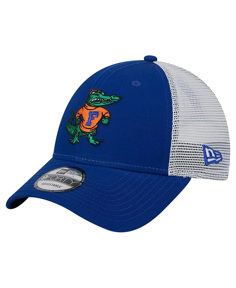 New Era Men's Royal Florida Gators Trucker 9FORTY Adjustable Hat