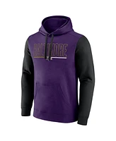 Fanatics Men's Purple Baltimore Ravens Big Tall Outline Pullover Hoodie