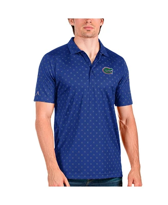 Antigua Men's Royal/Steel Florida Gators Spark Polo