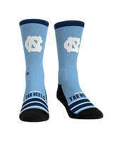 Rock Em' Men's and Women's North Carolina Tar Heels Gametime Stripe Crew Socks