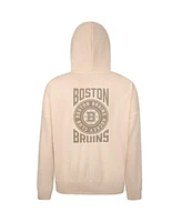 Levelwear Men's Cream Boston Bruins Contact Stamp Pullover Hoodie