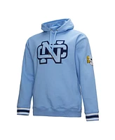 Mitchell & Ness Men's Carolina Blue North Carolina Tar Heels Chain stich Fleece Pullover Hoodie