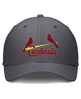 Nike Men's Gray St. Louis Cardinals Swoosh Performance Flex Hat