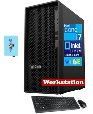 Lenovo ThinkStation P360 Desktop (12-Core Intel i7-12700, Intel Uhd 770, 32GB DDR5 Ram, 2TB PCIe Ssd, WiFi 6E, Bt 5.1, Usb Kyb and Mouse, Win 11 Pro)