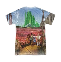 Wizard Of Oz Men's On The Road (Front/Back Print) Short Sleeve Adult Poly Crew Tee / T-Shirt