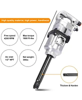 Mecale Heavy Duty 1" Air Impact Wrench Gun with Case