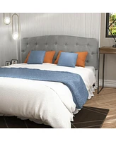 Gouun Faux Linen Headboard with Adjustable Heights