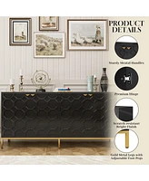 Boyel Living 4 Door Locker Accent Cabinet