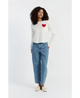 Chinti & Parker Pure Merino Heart Breton Sweater