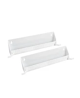 Rev-a-Shelf 14" Tip Out Accessory Tray, Tab Stops, White, 2 Pack, 6562-14-11-52