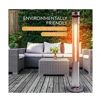 SereneLife 900W Electric Patio Heater with Remote Control