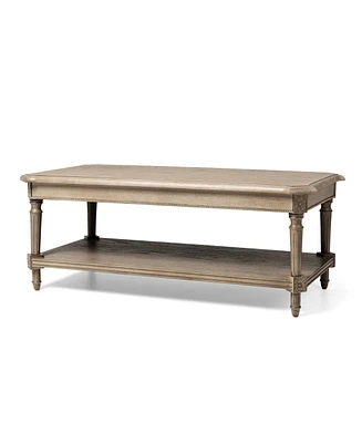 Maven Lane Pullman Traditional Rectangular Wooden Coffee Table