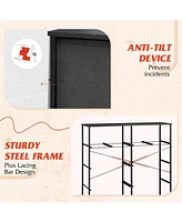 Wlive Fabric Dresser for Bedroom Storage Drawer UnitDresser with 10 Deep Drawers Office College Dorm