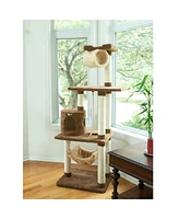 Armarkat X7001 Premium Cat Tree with Scratch Posts and Hammock, 70 Inches Height