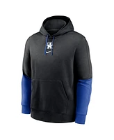 Nike Men's Anthracite/Royal Kentucky Wildcats 2024 Sideline Club Pullover Hoodie