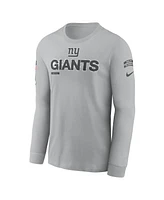 Nike Men's Gray New York Giants 2024 Salute To Service Long Sleeve T-Shirt