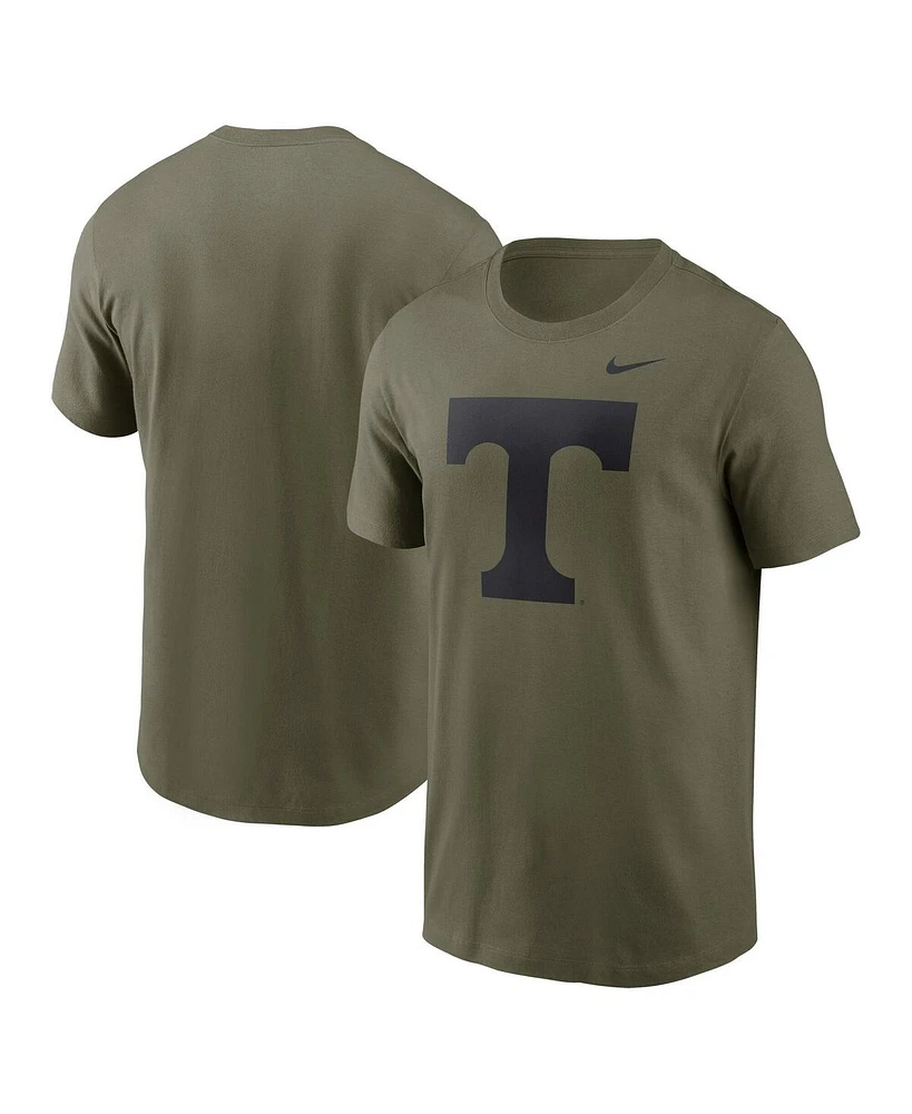 Nike Men's Olive Tennessee Volunteers 2024 Military Appreciation Tonal Logo Performance T-Shirt