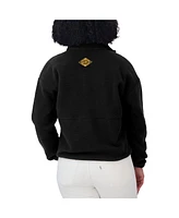 Wear by Erin Andrews Women's Black Pittsburgh Steelers Polar Fleece Half-Zip Jacket