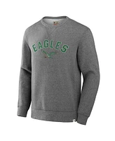 Fanatics Men's Heather Gray Philadelphia Eagles Loop Terry Pullover Sweatshirt