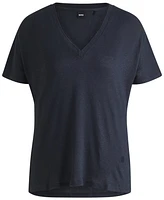 Boss by Hugo Women's Double B Monogram V-Neck T-Shirt